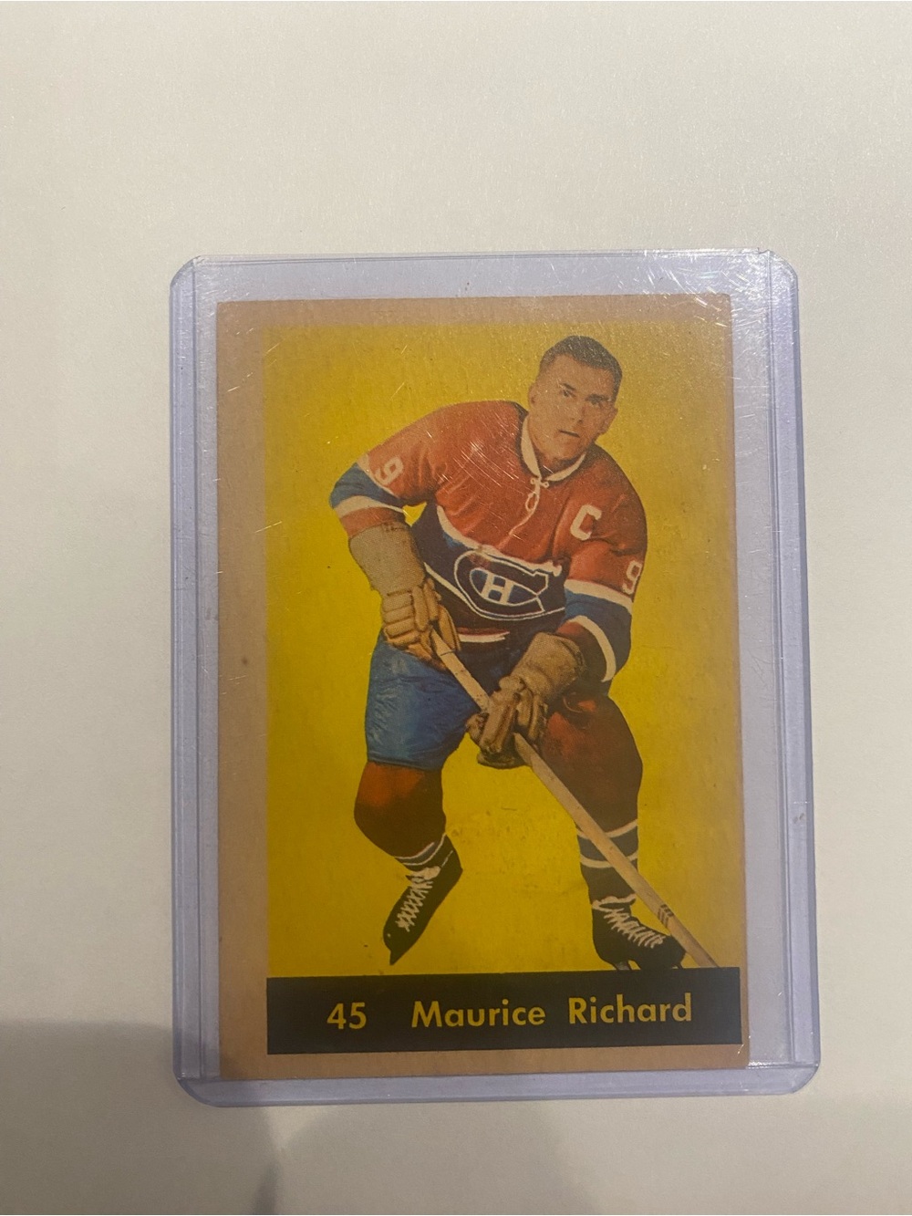 Rare NM 1960-61 PARKHURST #45 MAURICE RICHARD Hockey card